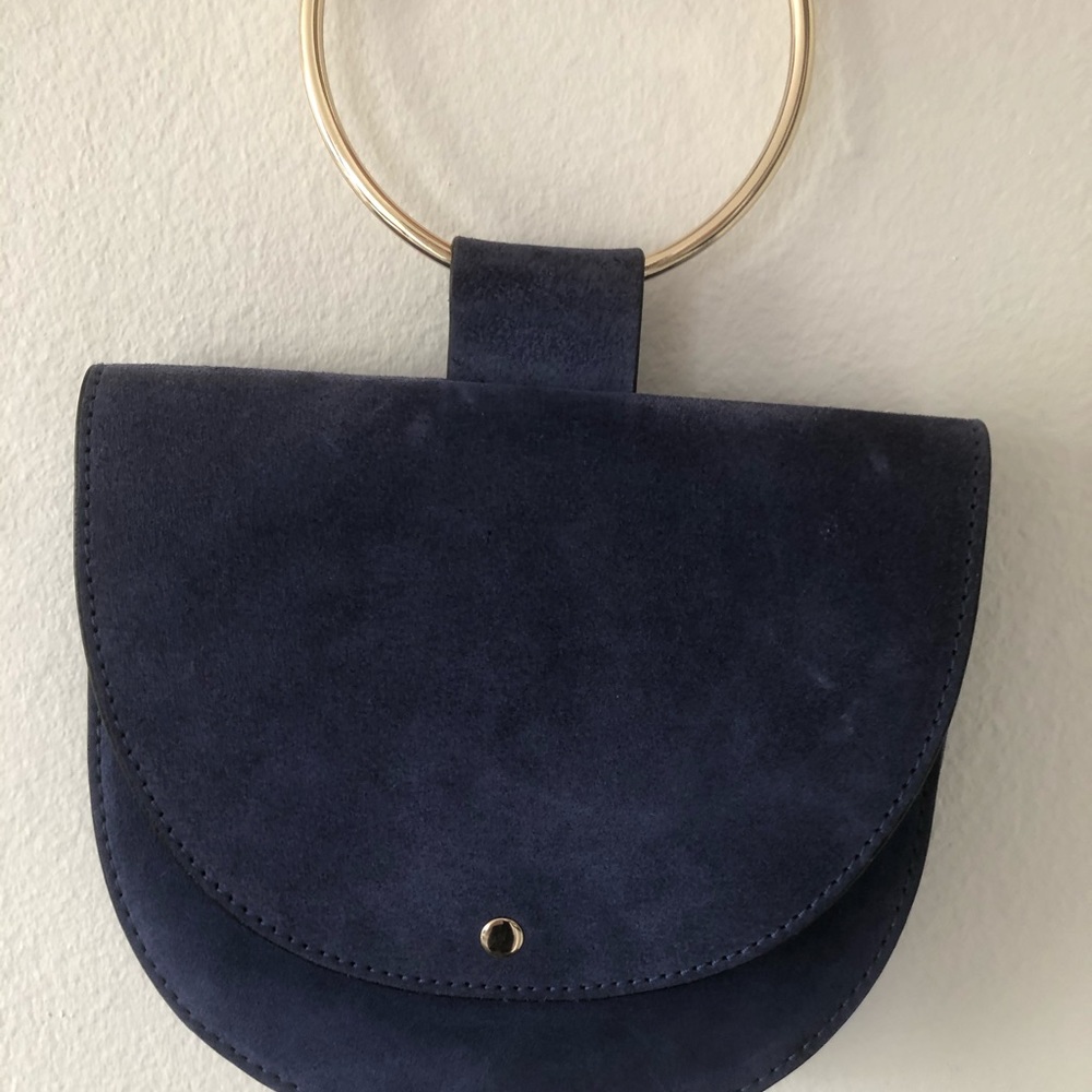 Blue suede Theory Whitney crossbody - Picture 5 of 10